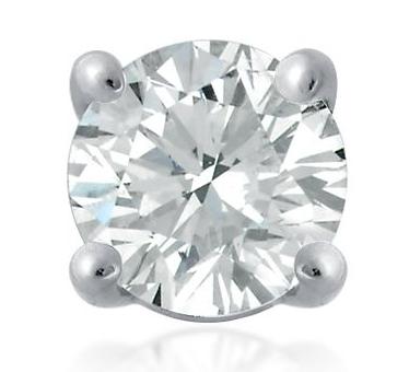 GENUINE NATURAL DIAMOND STUDS IN 950 PLATINUM- 3/4CT.